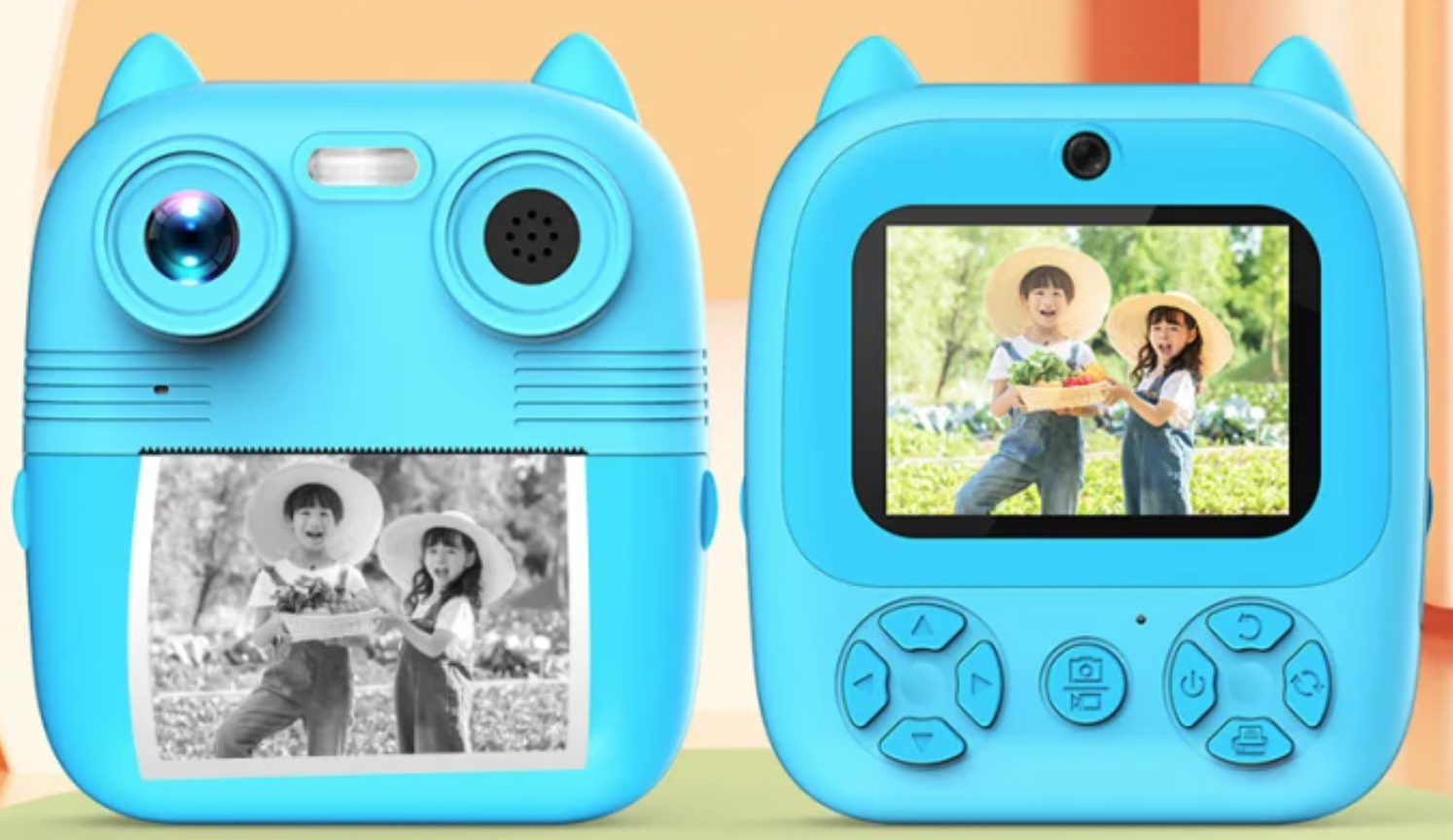 Anlık Termal Yazıcılı Dijital Çocuk Kamerası 2.0 Inç Hd 1080P Instant Photo Printer Camera 