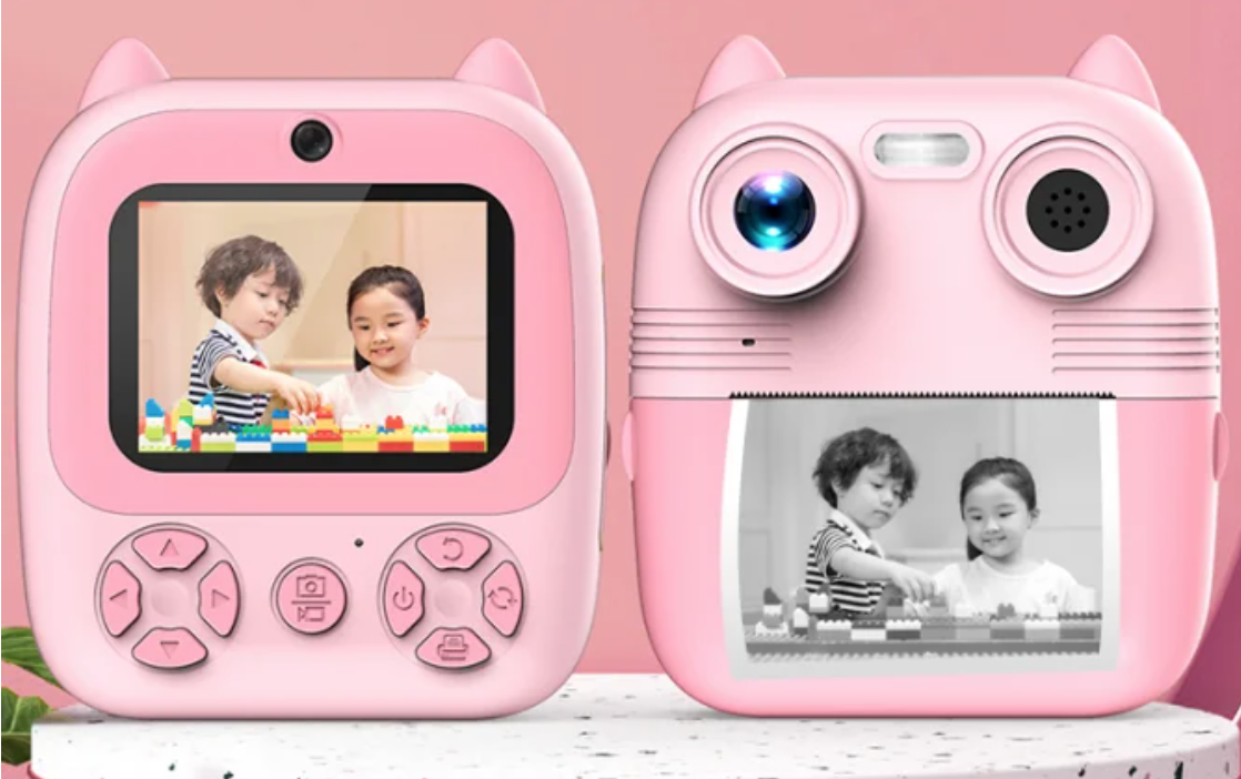 Anlık Termal Yazıcılı Dijital Çocuk Kamerası 2.0 Inç Hd 1080P Instant Photo Printer Camera 