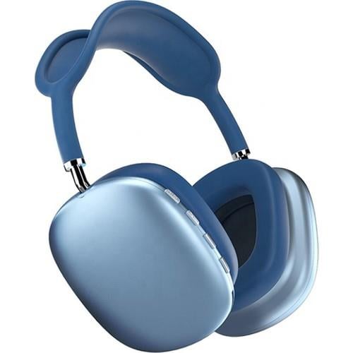 Blue İnter P9 Air Max Kulaklık Mavi Renk Kablosuz Bluetooth Kulaklık Wireless 5.0 Müzik Kulaklığı P9