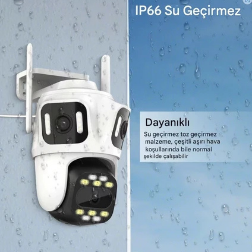 Cmr59 4K Dış Mekan Tasarımı Uyumlu Yüz Tanıma Gelişmiş Akıllı Gece Görüşlü Güvenlik Kamerası 