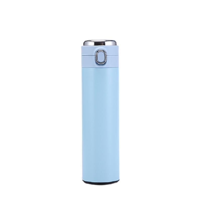 HZL 500ml 6 Saat Sıcaklık Koruyan Dijital Göstergeli Termos Çelik, Özel Ağızlıklı Termos