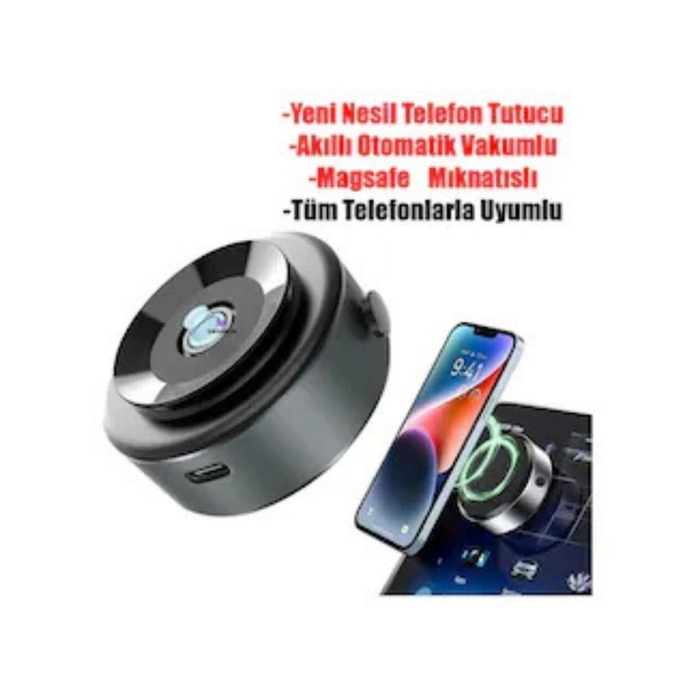 Manyetik Telefon Tutucu Araç İçi Güçlü Mıknatıs Destekli Sabit Telefon Standı 