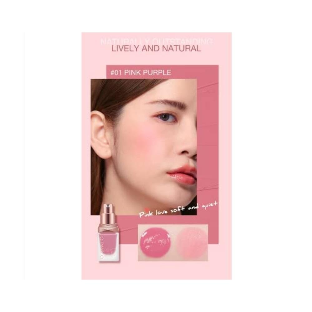 O.TWO.O Likit Allık 01 – Doğal Görünüm, Uzun Süre Kalıcı ve Işıltılı Renk 