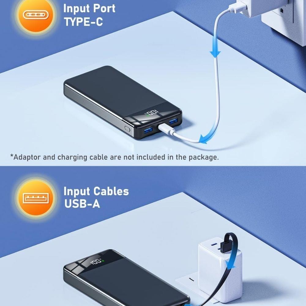 P20 16000 Mah  22.5w Hızlı Şarjlı Usb Çıkışlı Powerbank,  Seyahat Tipi Powerbank 