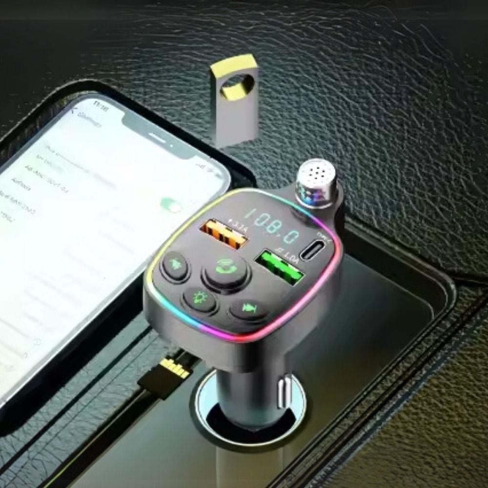 PD Destekli Bluetooth FM Transmitter Araç Şarjı 3.1A Çift USB MP3 Çalar Eller Serbest Arama 