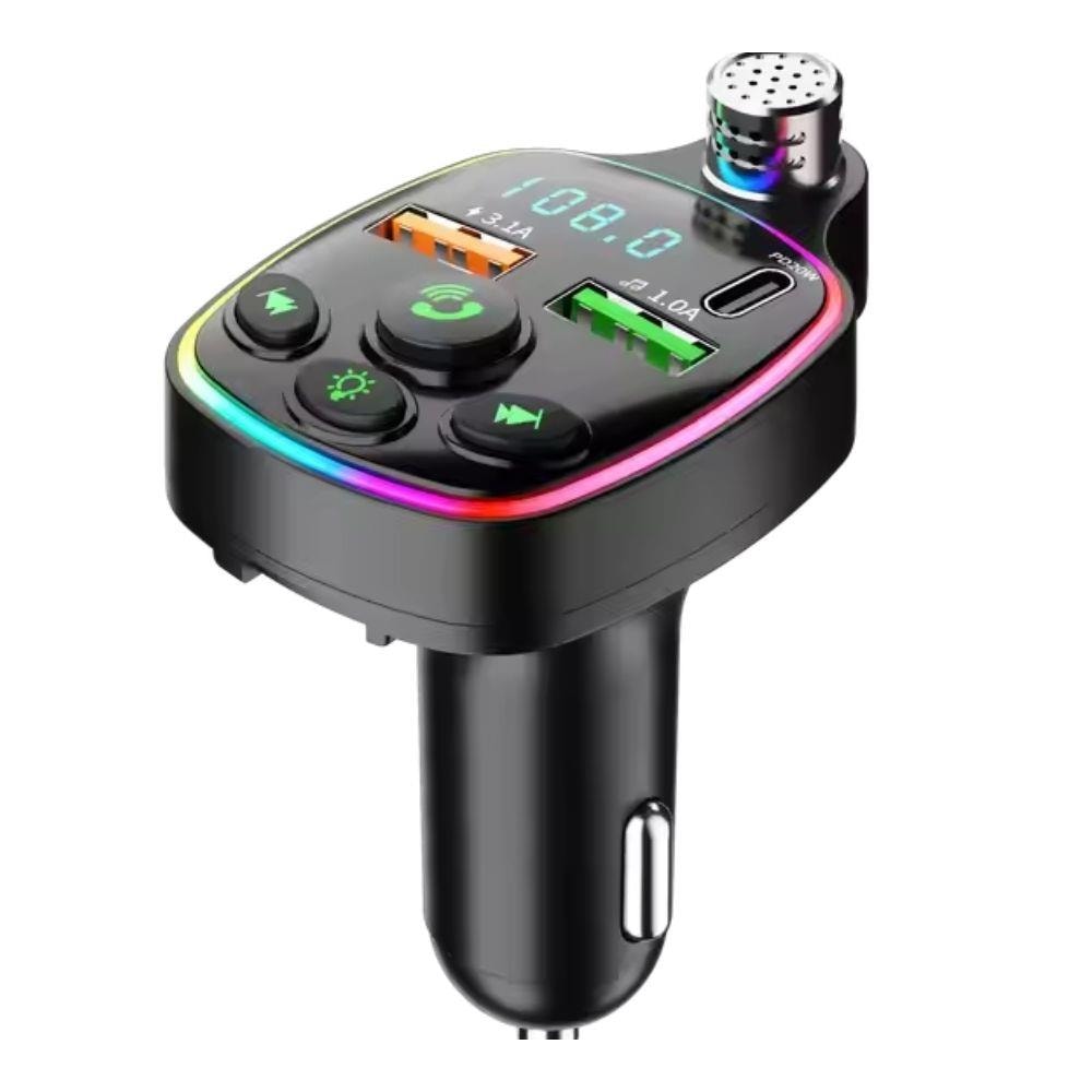 PD Destekli Bluetooth FM Transmitter Araç Şarjı 3.1A Çift USB MP3 Çalar Eller Serbest Arama 
