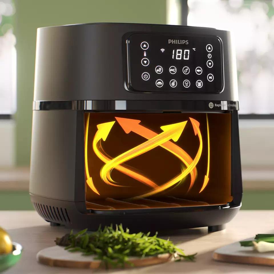 PHILIPS HD9285/96 AİRFRYER 7.2 LİTRE FRİTÖZ - SİYAH 