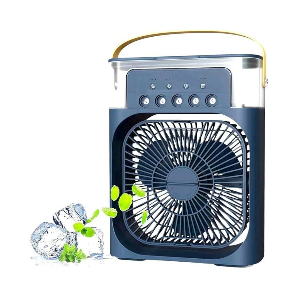 Serin Mavi Mini Hava Nemlendirici – USB Şarjlı, LED Işıklı Taşınabilir Cihaz 