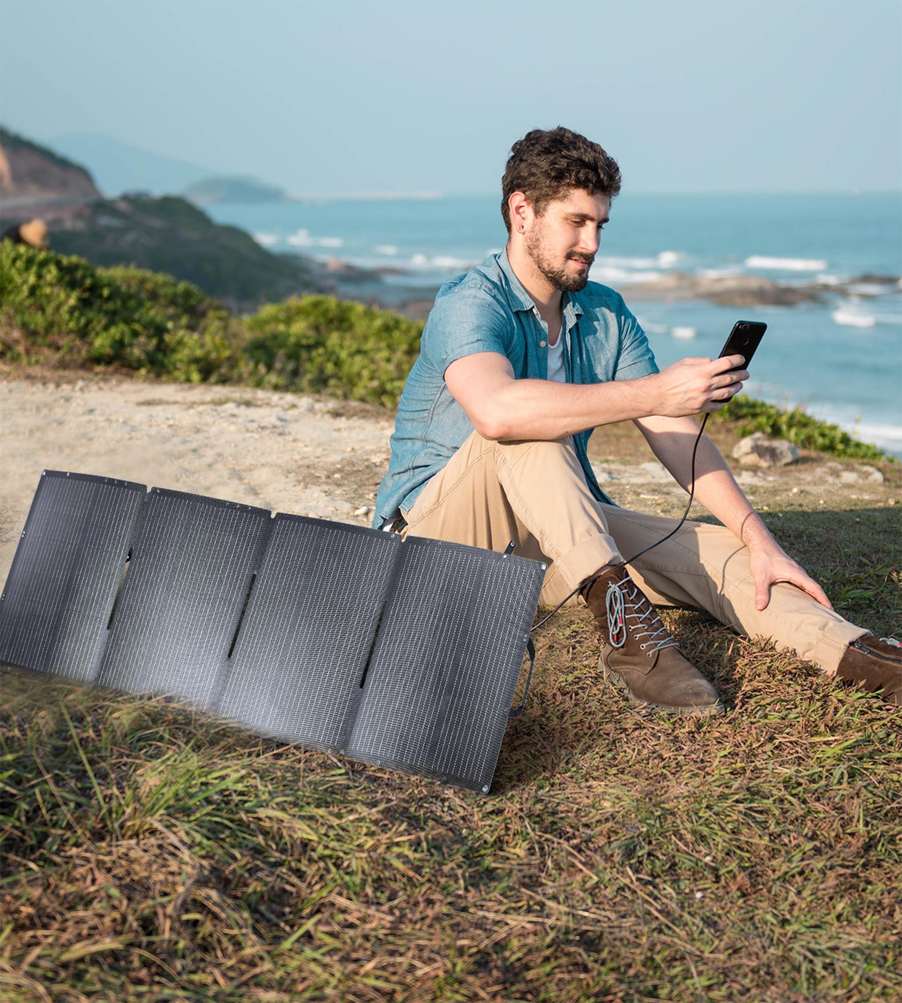 Solar Şarj 40W Güneş Enerjili Powerbank, Güç Ünitesi 