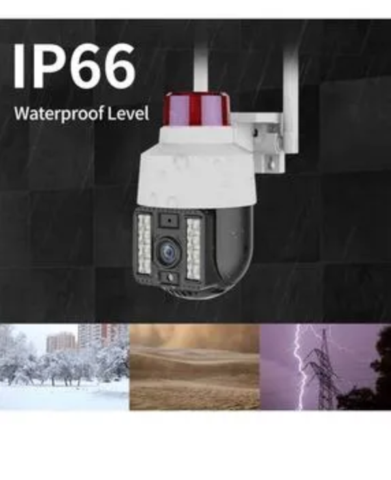Su Geçirmez Outdoor Uyumlu Güvenlik Kamerası IP66 Alarm Özelliği 