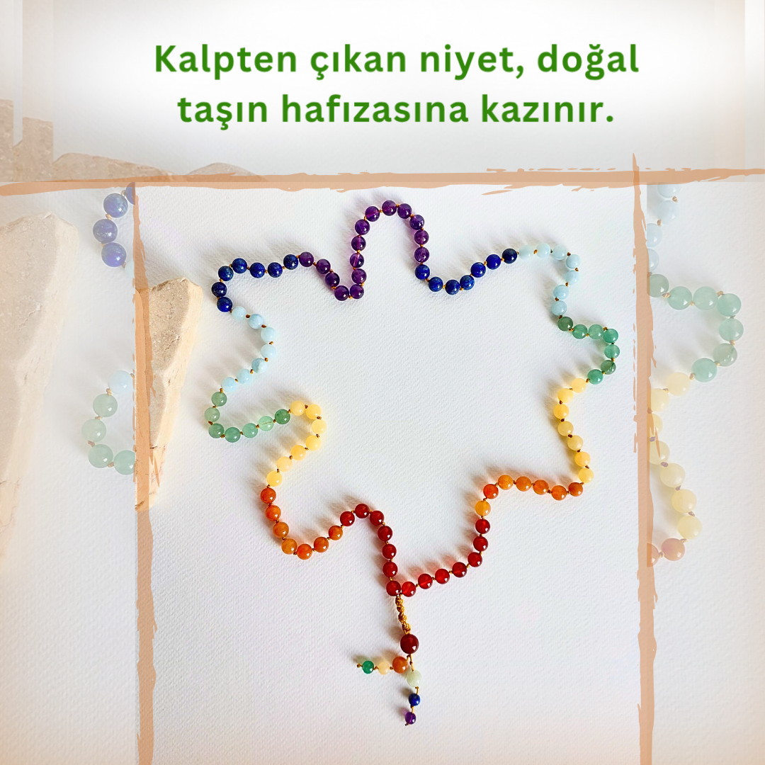99 ÇAKRA 8 mm TESBİH MALA KOLYE Akik Turuncu Aventurin Kalsit Yeşil Aventurin Akuamarin Lapis Ametist 