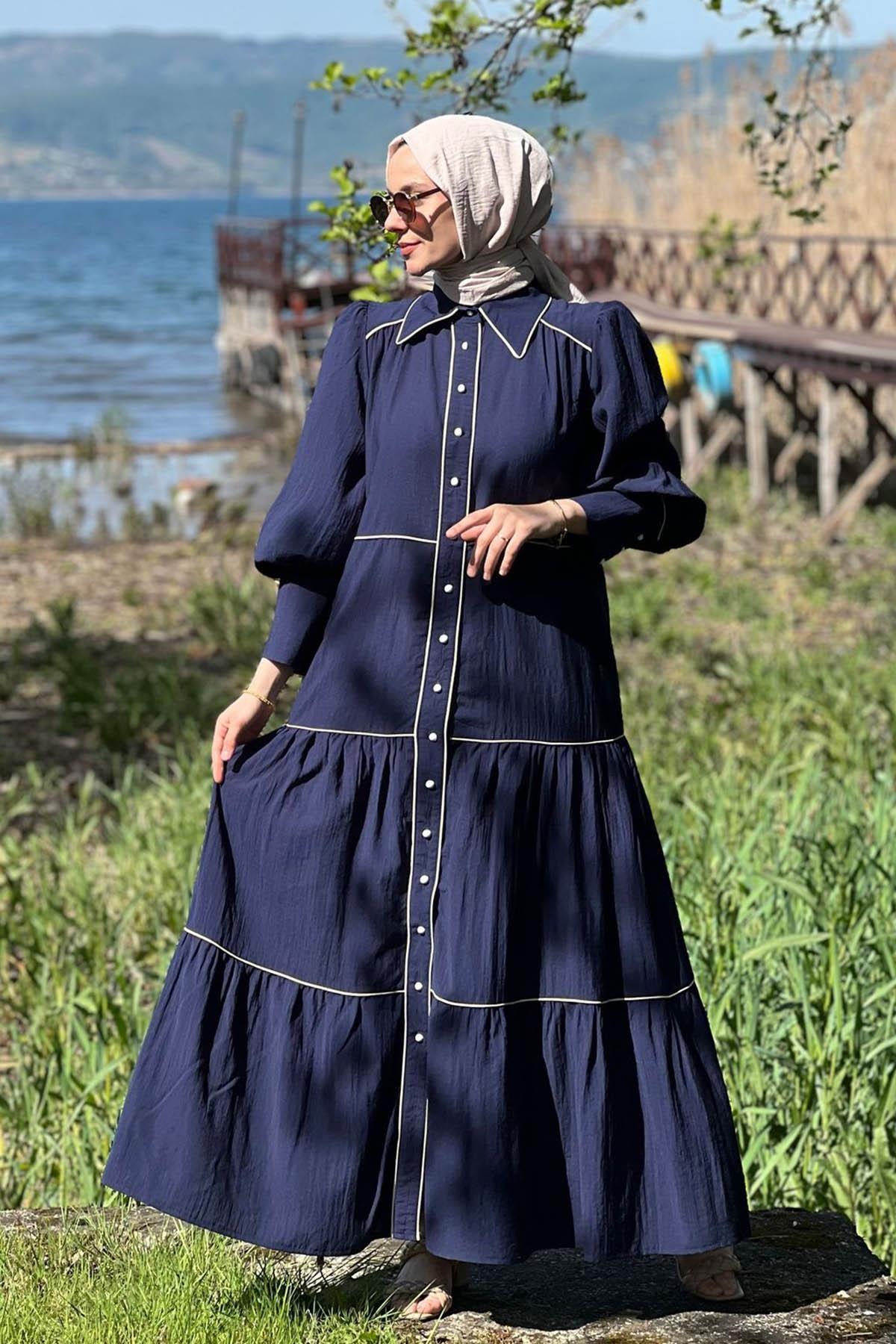 Miranda Mavi Elbise