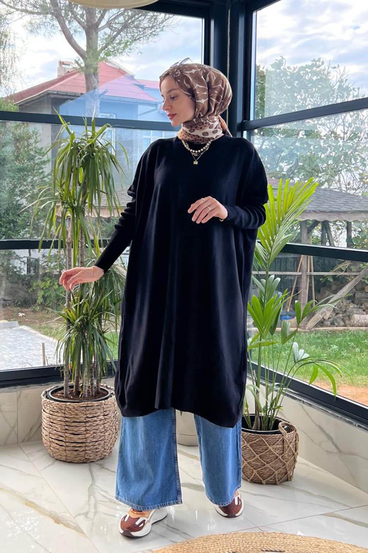 Siyah Triko Kazak