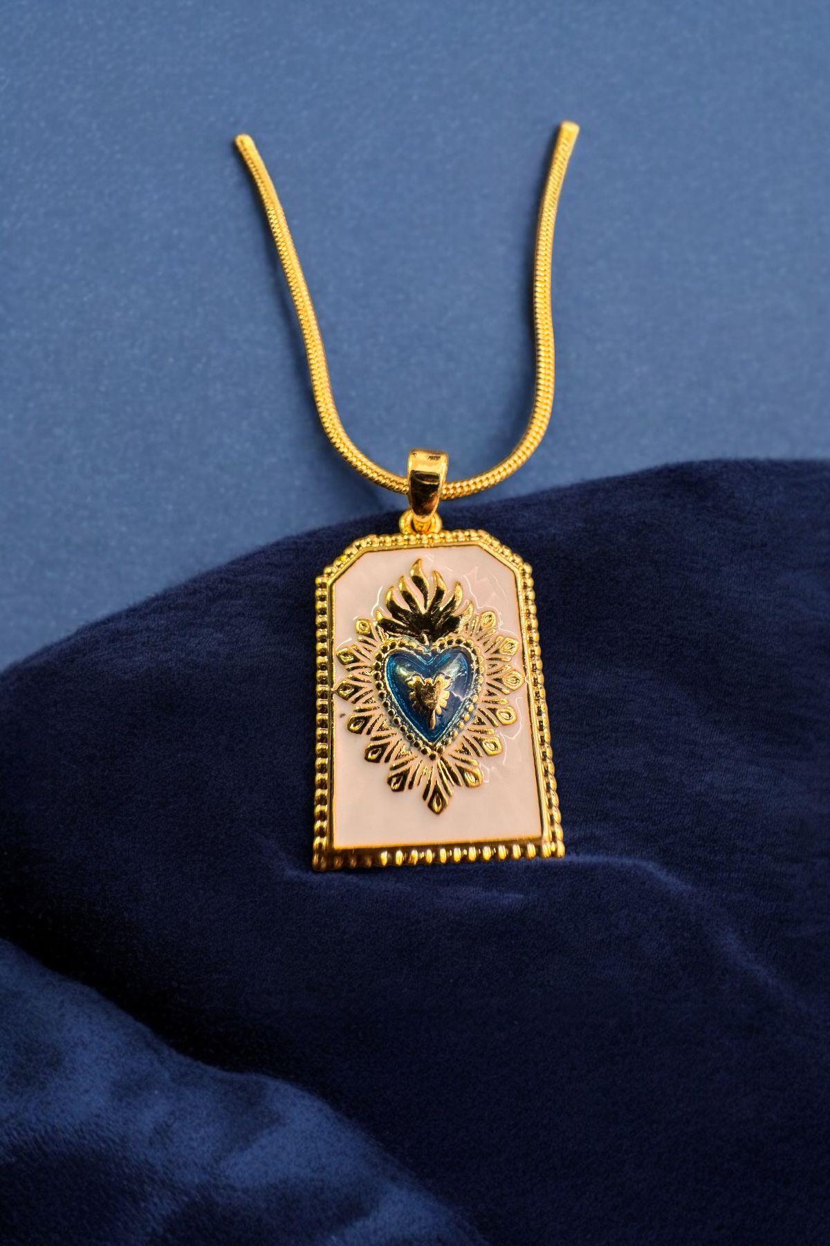 Tarot Kalp Zincir Kolye Gold