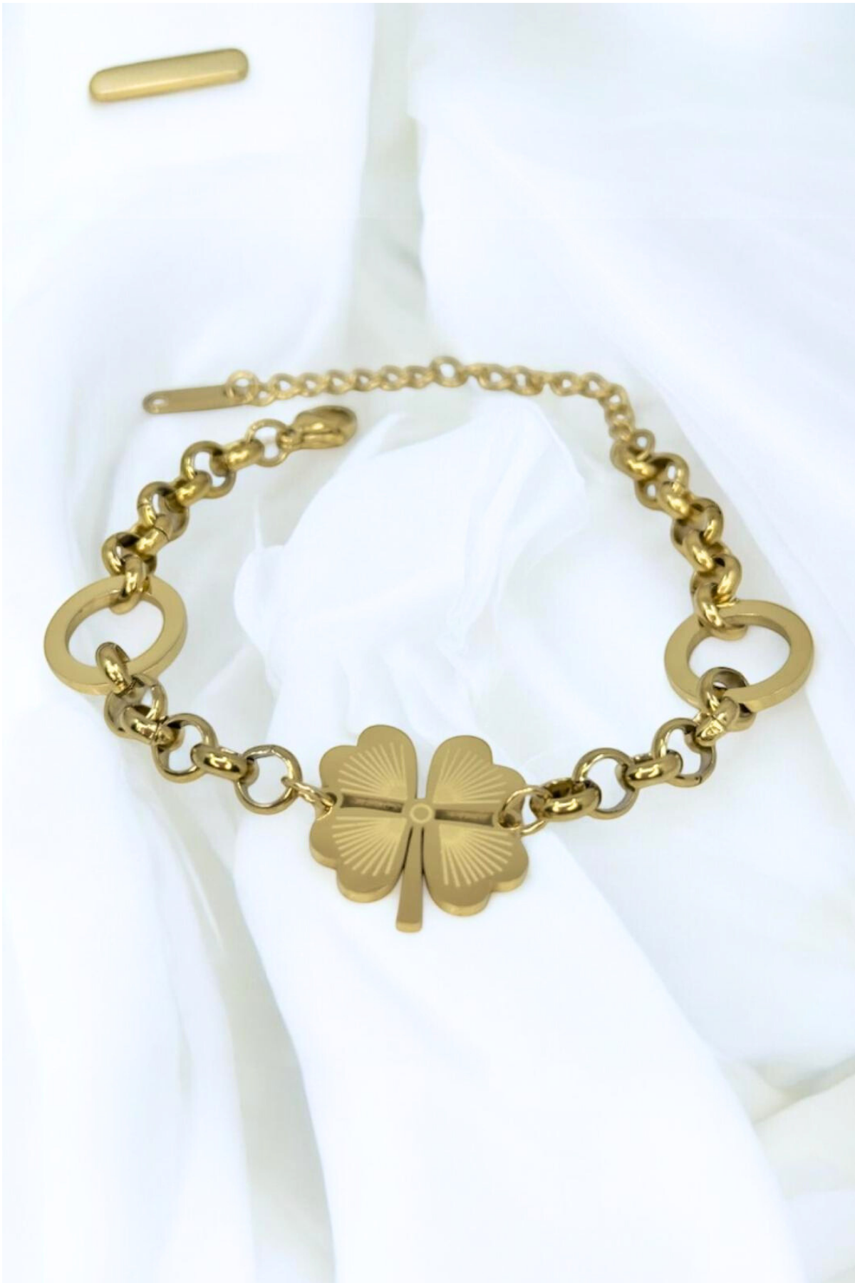 Yonca Detay Çelik Bileklik 