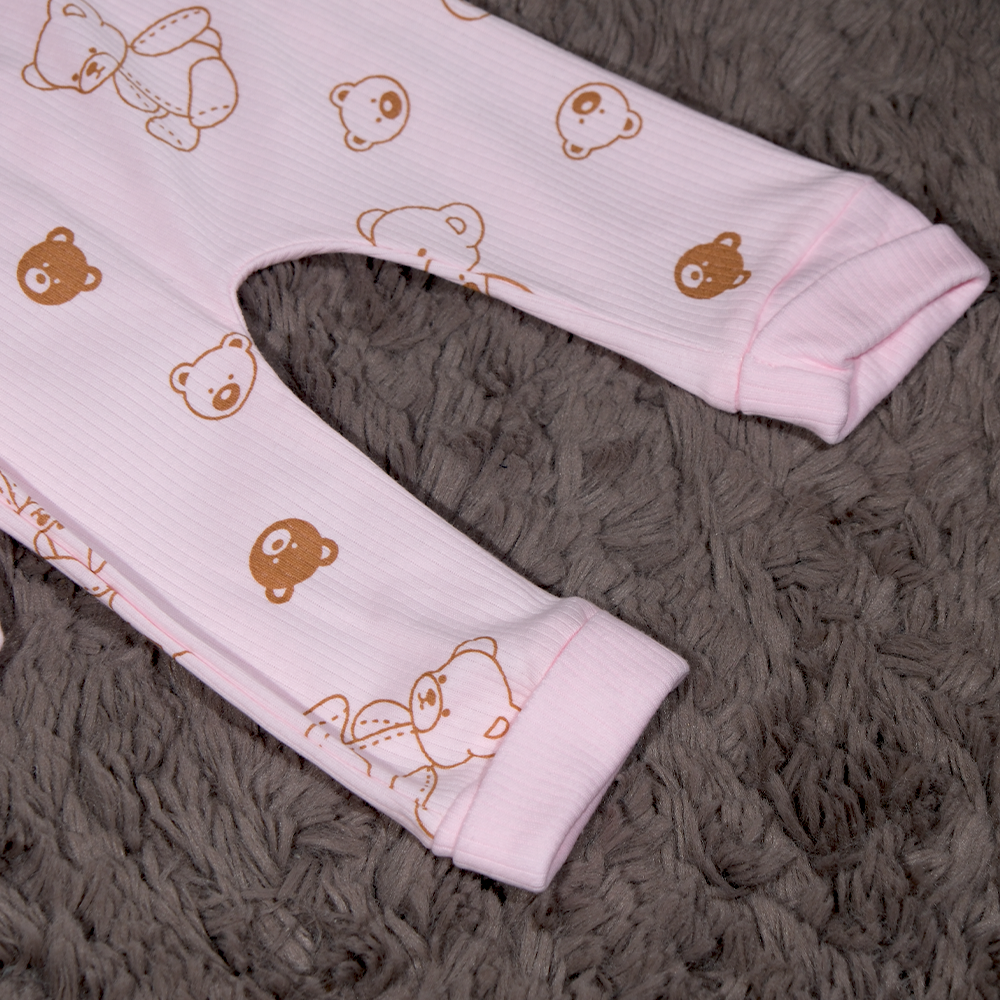 Pembe Ayıcıklı Body Takım 3 - 9 Ay