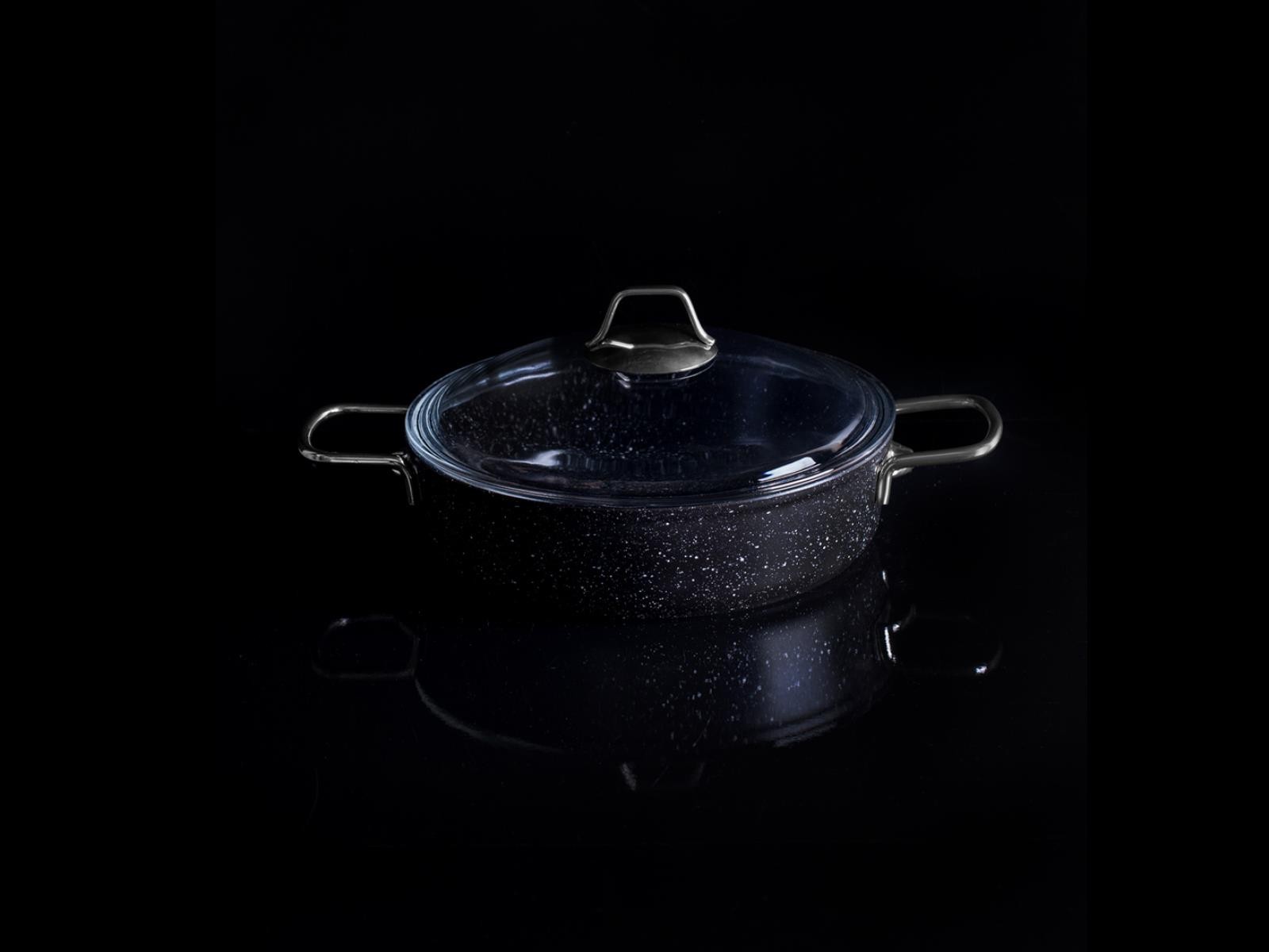 Taç Black Edition Granit Basık Tencere 26cm