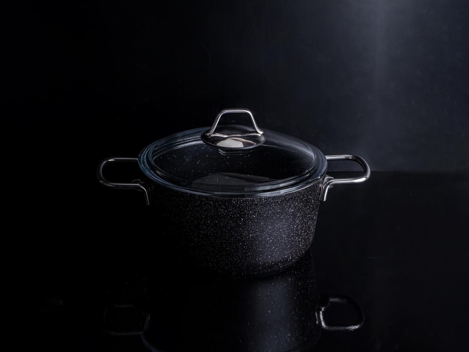 Taç Black Edition Granit Derin Tencere 20cm 