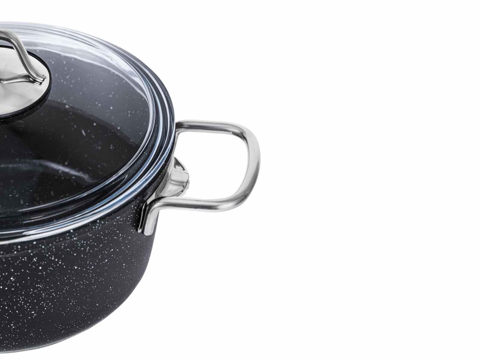 Taç Black Edition Granit Derin Tencere 22cm
