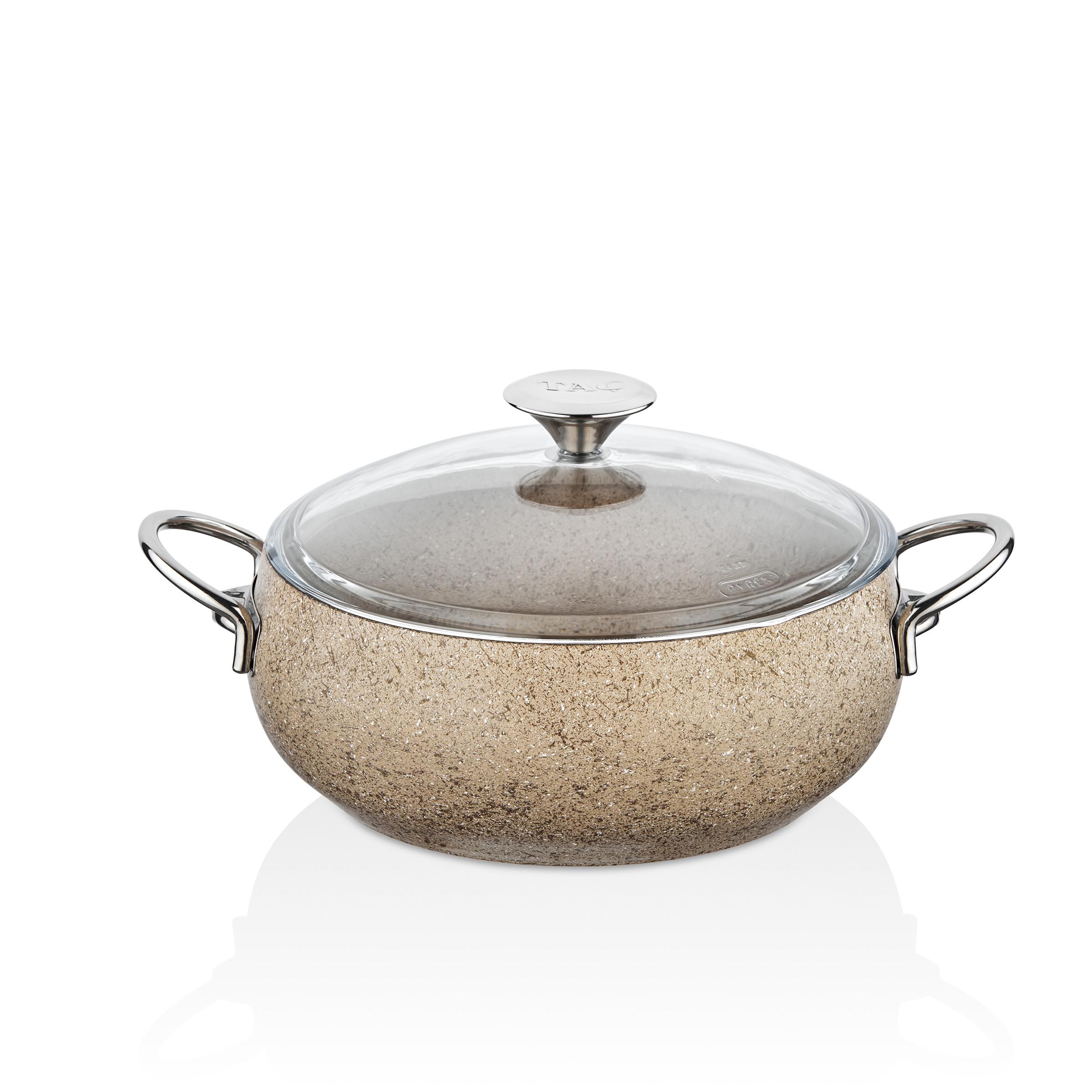Taç MasterCook Tombik 7 Parça Tencere Seti Cappicuno Metal Saplı
