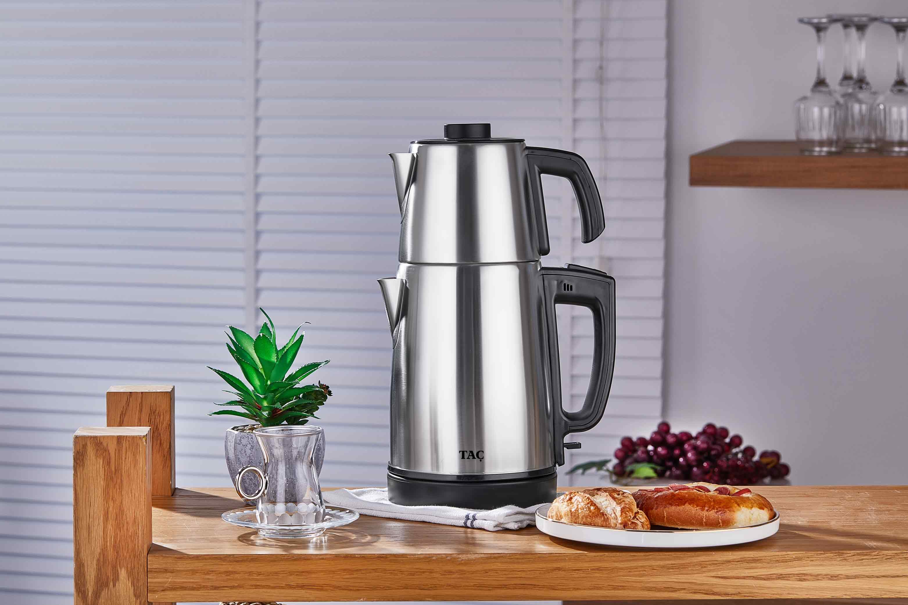 Taç Muhteşem 2'li Set Tost Makinası & Çay Makinası 