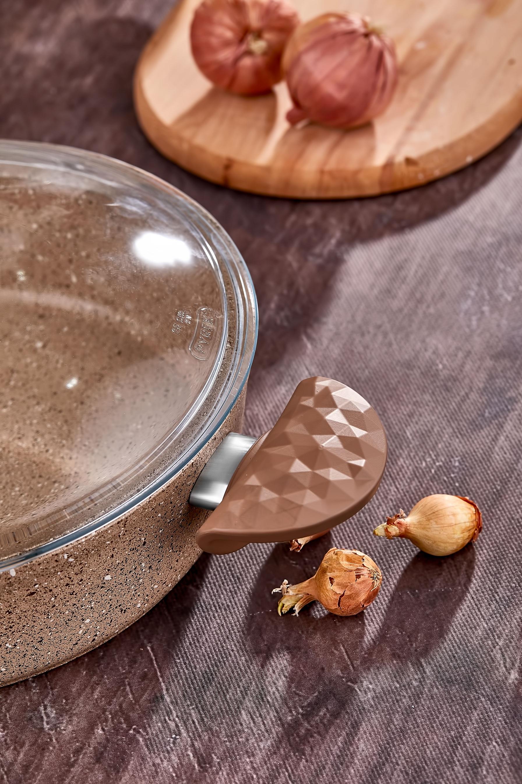 Taç Stone 7 Parça Granit Tencere Seti Cappuccino