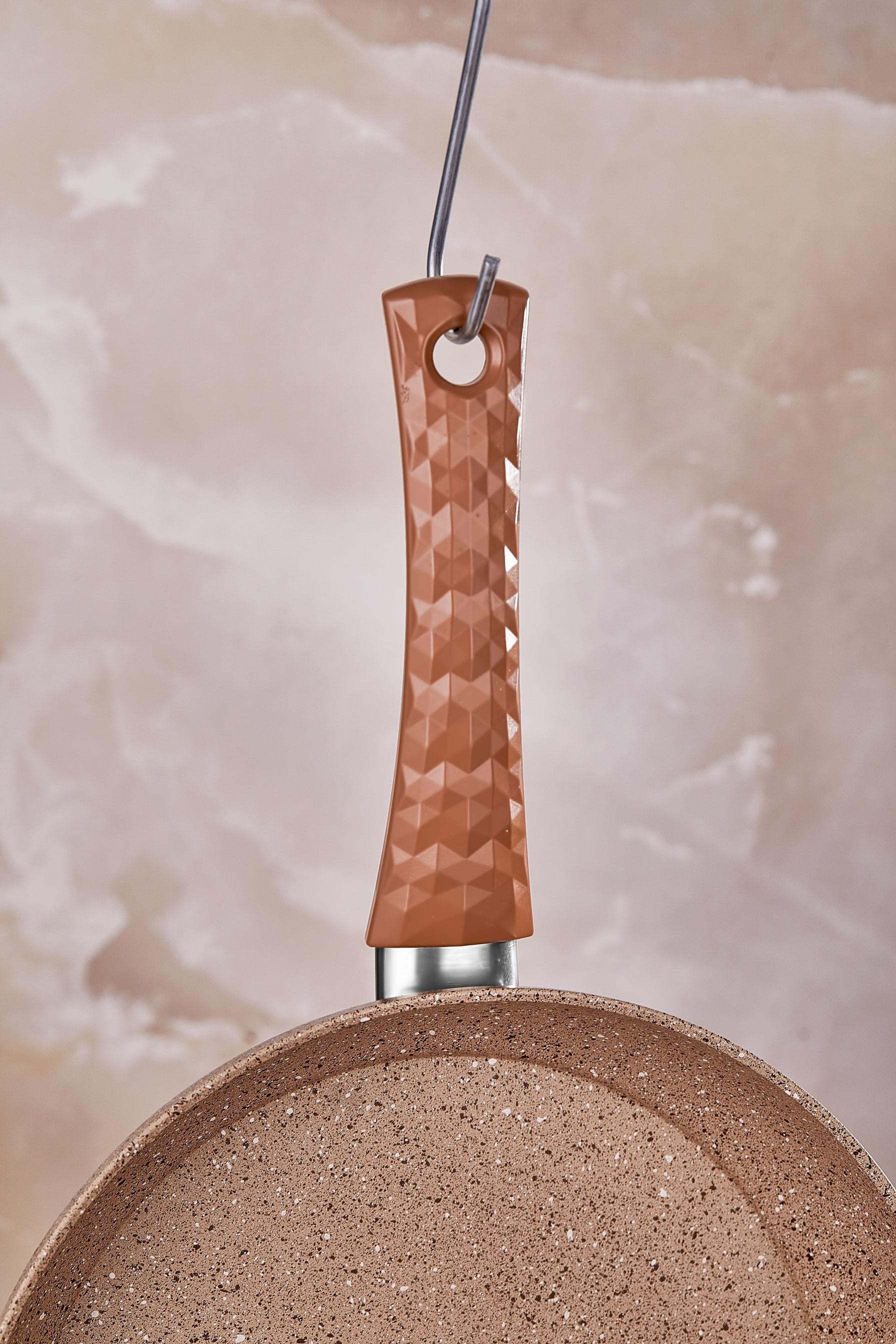 Taç Stone 7 Parça Granit Tencere Seti Cappuccino