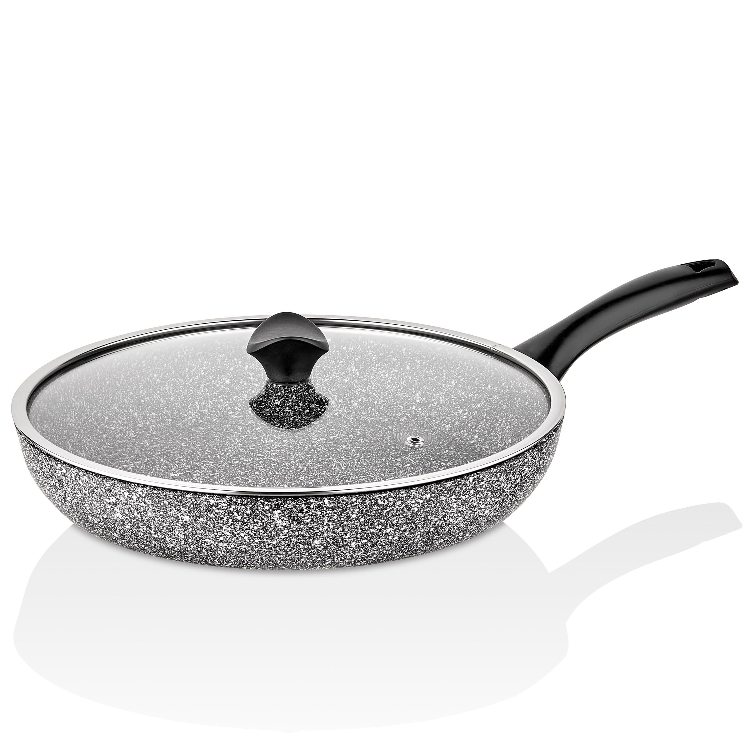 Taç Ultra Granit 30 Cm Cam Kapaklı Tava - TAC-3575