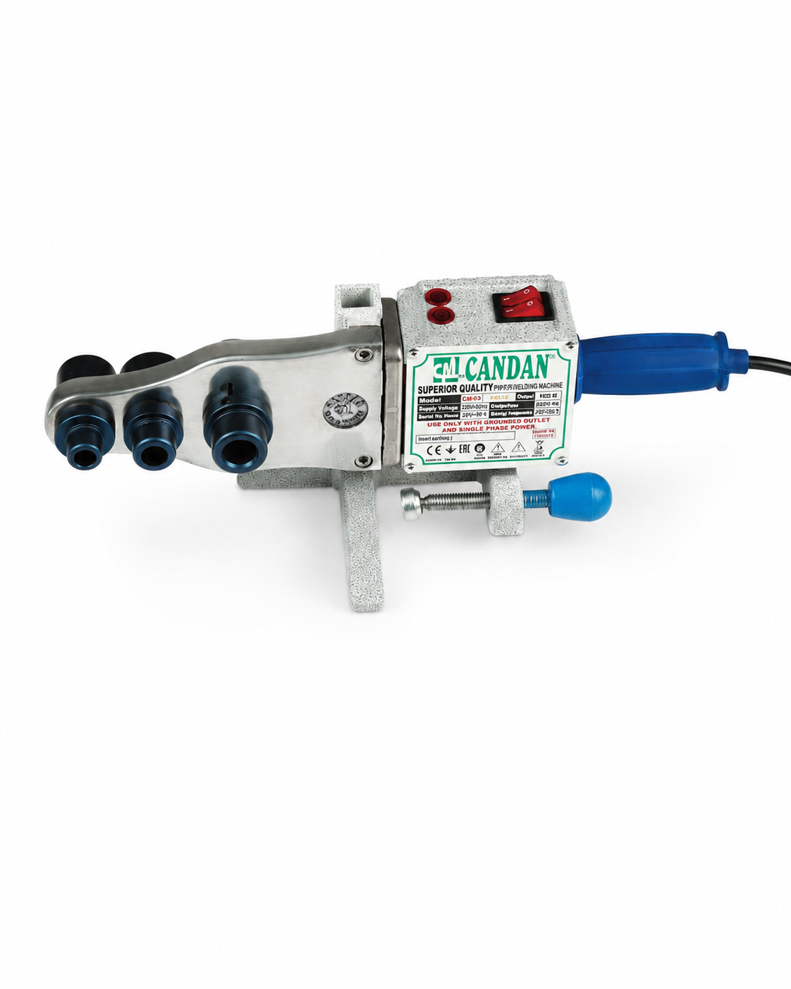  Candan El Aletleri Candan CM-01-SET-V Candan  Candan CM-01-SET PPRC Boru Kaynak Makinesi Seti - Vakumlu- 1500W Çift Rezistans - 16-75mm