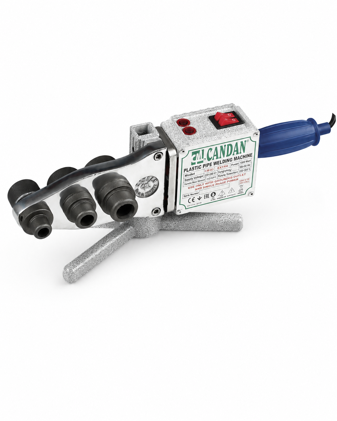  Candan El Aletleri Candan CM-03-SET-V Candan  Candan CM-03-SET PPRC Boru Kaynak Makinesi Seti - Vakumlu- 1500W Çift Rezistans - 16-63mm