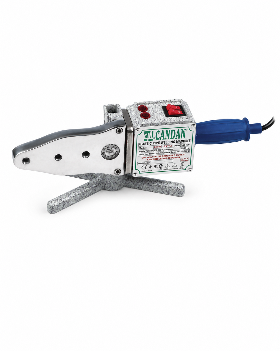  Candan El Aletleri Candan CM-03-SET-WV Candan  Candan CM-03-SET PPRC Boru Kaynak Makinesi Seti - Vakumsuz - 1500W Çift Rezistans - 16-63mm