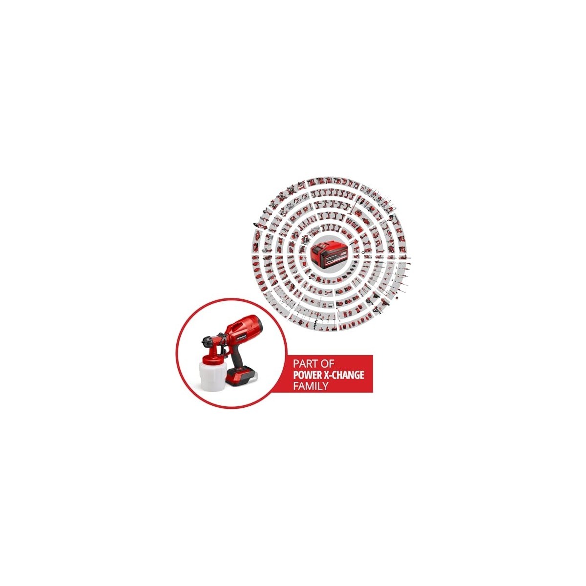  Einhell El Aletleri diğer 4260025 Kale Kilit  TC-SY 18/60 Li-Solo - Akülü Sprey Boya Sistemi