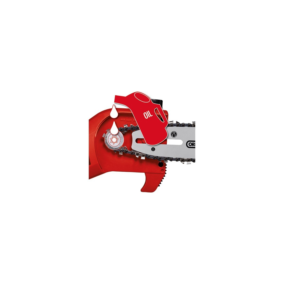  Einhell El Aletleri Einhell 3410581 Kale Kilit  GC-LC 18/20 Li T-Solo - Akülü Yüksek Dal Budama