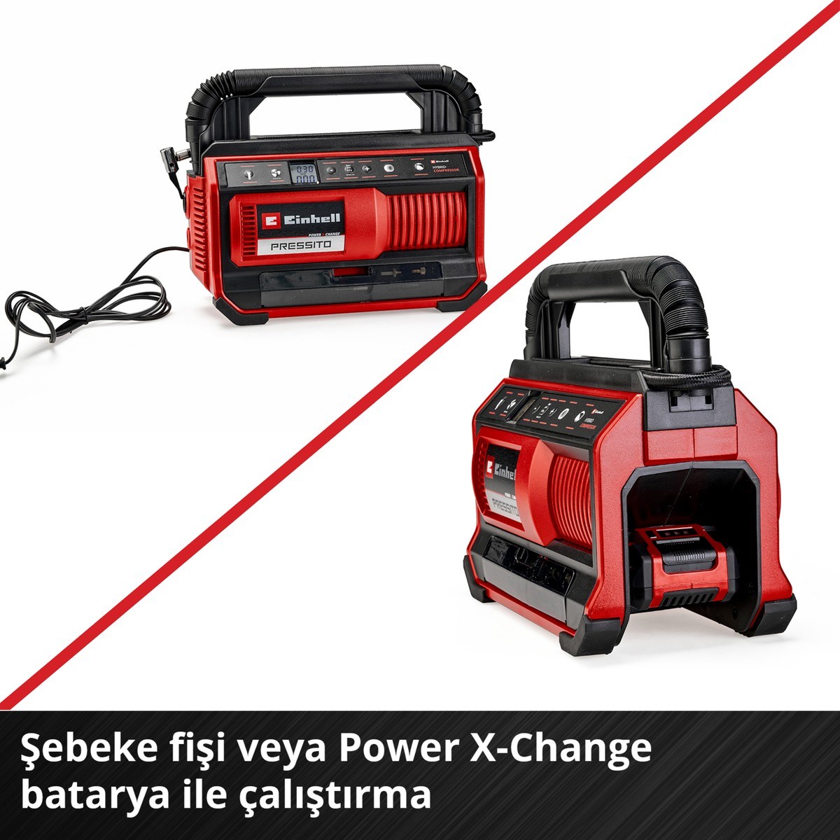  Einhell El Aletleri Einhell 4020430 Kale Kilit  PRESSITO 18/25 Hybrid - Akülü Hibrit Kompresör 