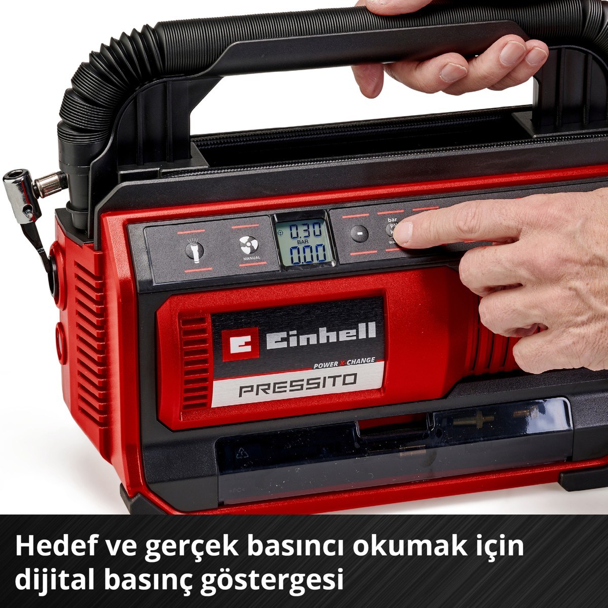  Einhell El Aletleri Einhell 4020430 Kale Kilit  PRESSITO 18/25 Hybrid - Akülü Hibrit Kompresör 
