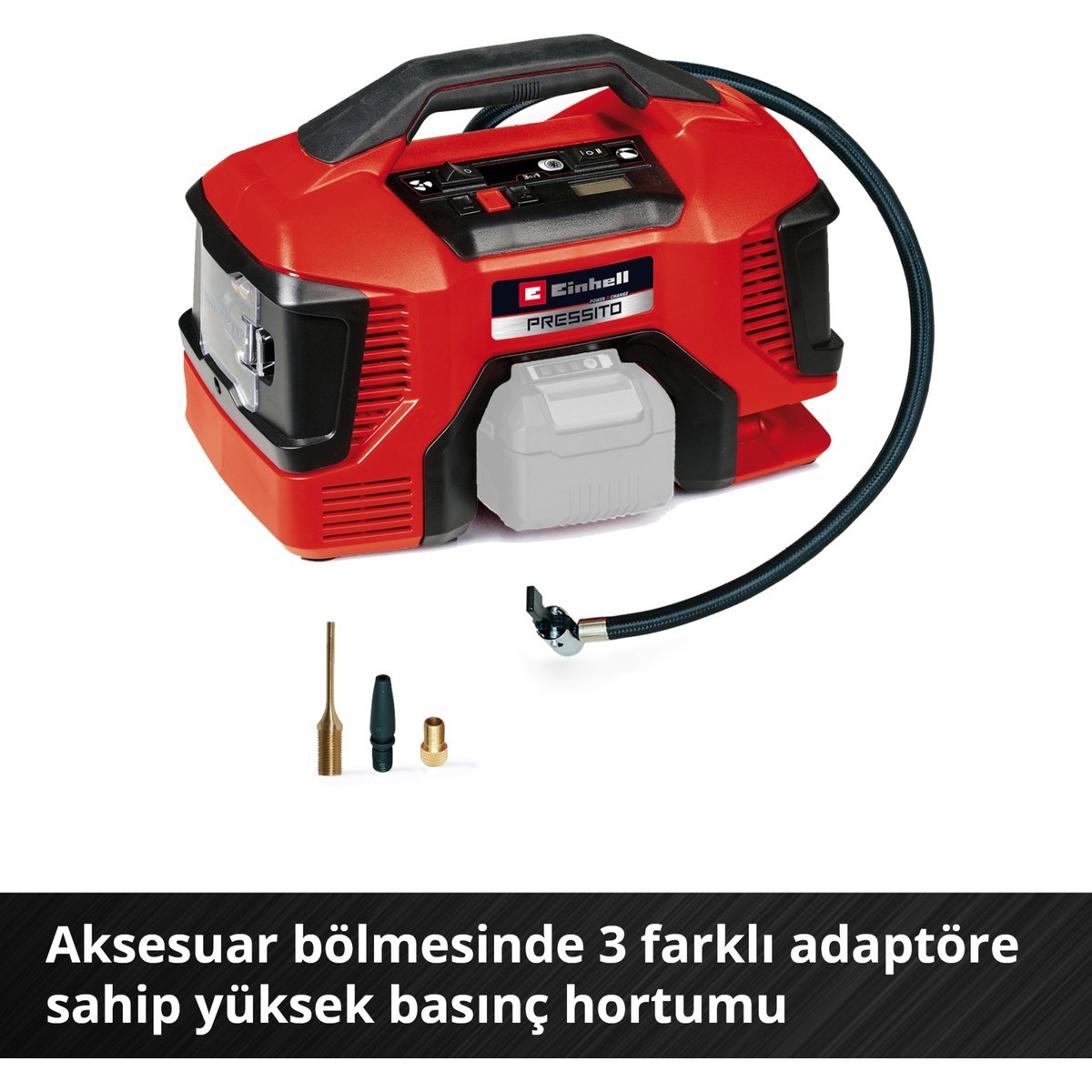  Einhell El Aletleri Einhell 4020467 Kale Kilit  PRESSITO 18/21 - Akülü Kompresör