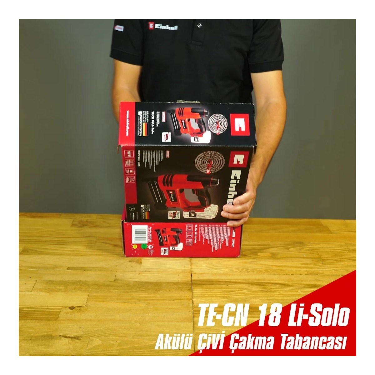  Einhell El Aletleri Einhell 4257790 Kale Kilit  TE-CN 18 Li - Solo - Akülü Zımba/Çivi