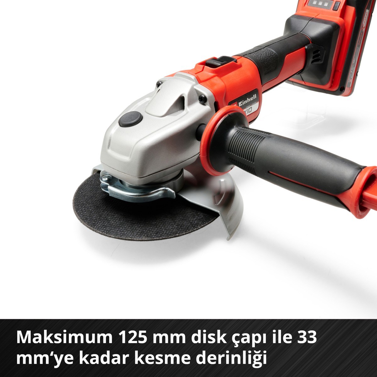  Einhell El Aletleri Einhell 4431140 Kale Kilit  AXXIO 18/125 - Akülü Avuç Taşlama