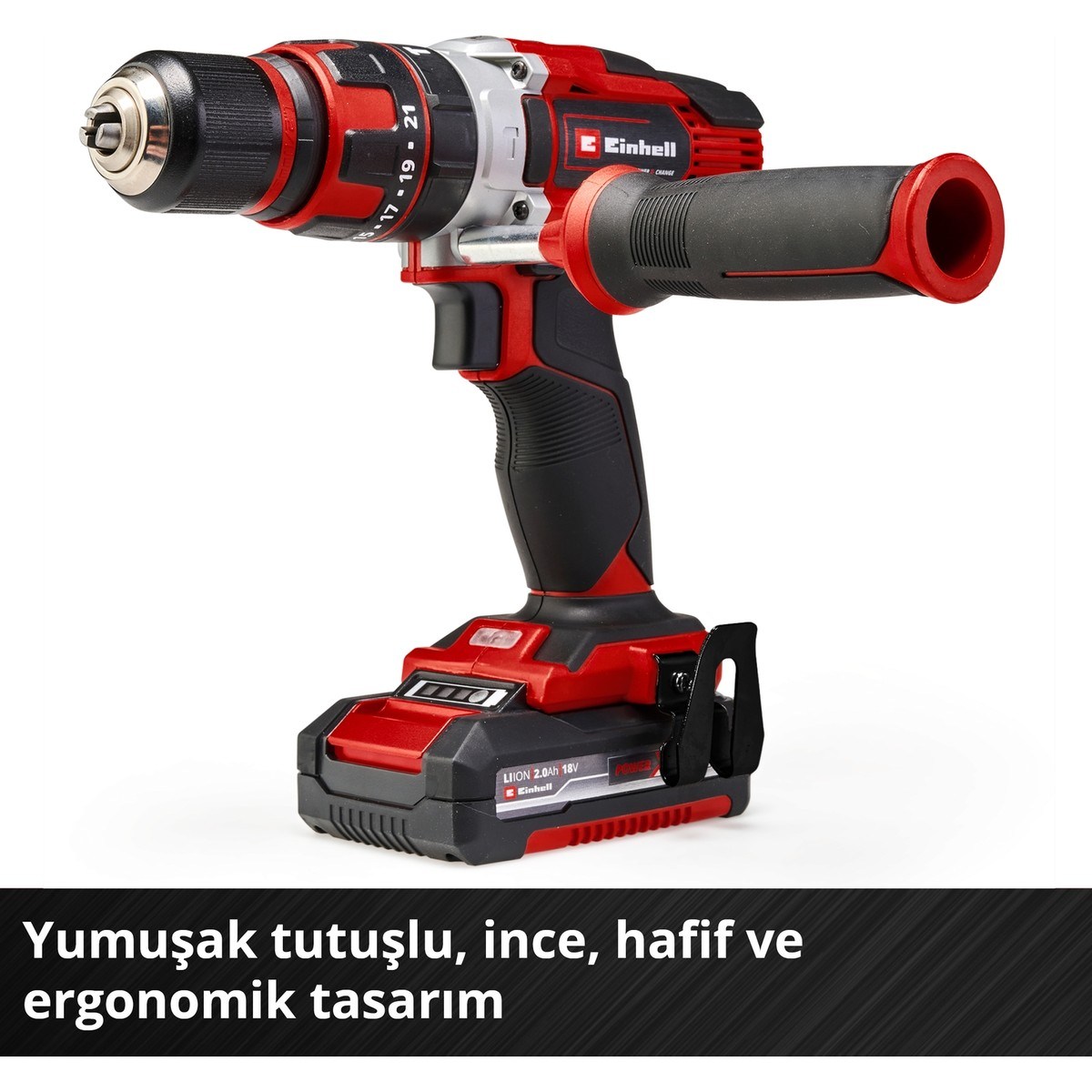  Einhell El Aletleri Einhell 4513926 Kale Kilit  TE-CD 18/48 Li-i-Solo - Akülü Darbeli Vidalama 