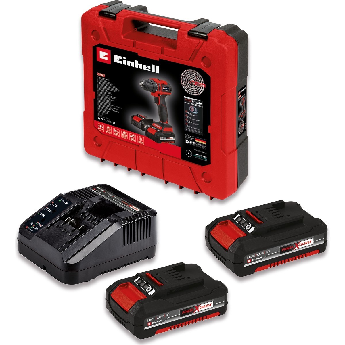  Einhell El Aletleri Einhell 4513995 Kale Kilit  TE-CD 18/40 Li BL (2x2,0Ah) - Akülü Vidalama