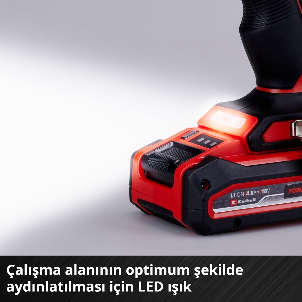  Einhell El Aletleri Einhell 4514205 Kale Kilit  TP-CD 18/60 Li- i BL Solo - Akülü Darbeli Vidalama