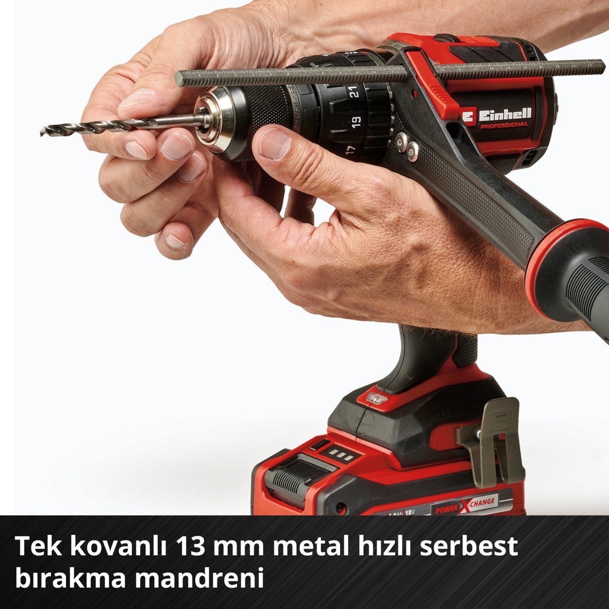  Einhell El Aletleri Einhell 4514310 Kale Kilit  TP-CD 18/120 Li-i BL - Solo - Akülü Darbeli Vidalama