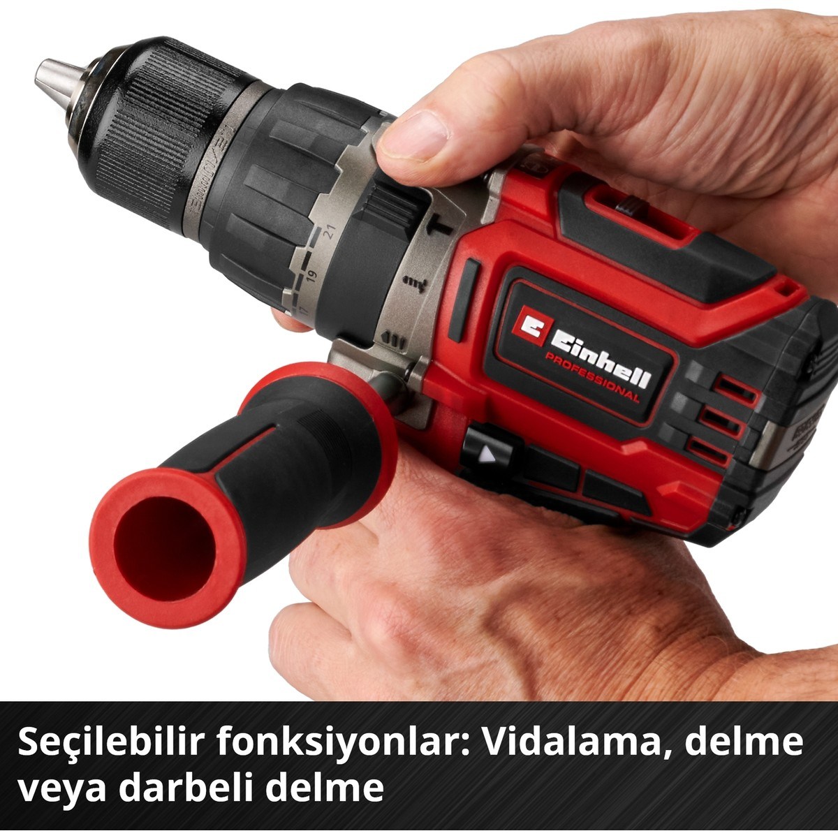  Einhell El Aletleri Einhell 4514318 Kale Kilit  TP-CD 18/70 Li-i BL+70 (2+3Ah) - Akülü Darbeli Vidalama