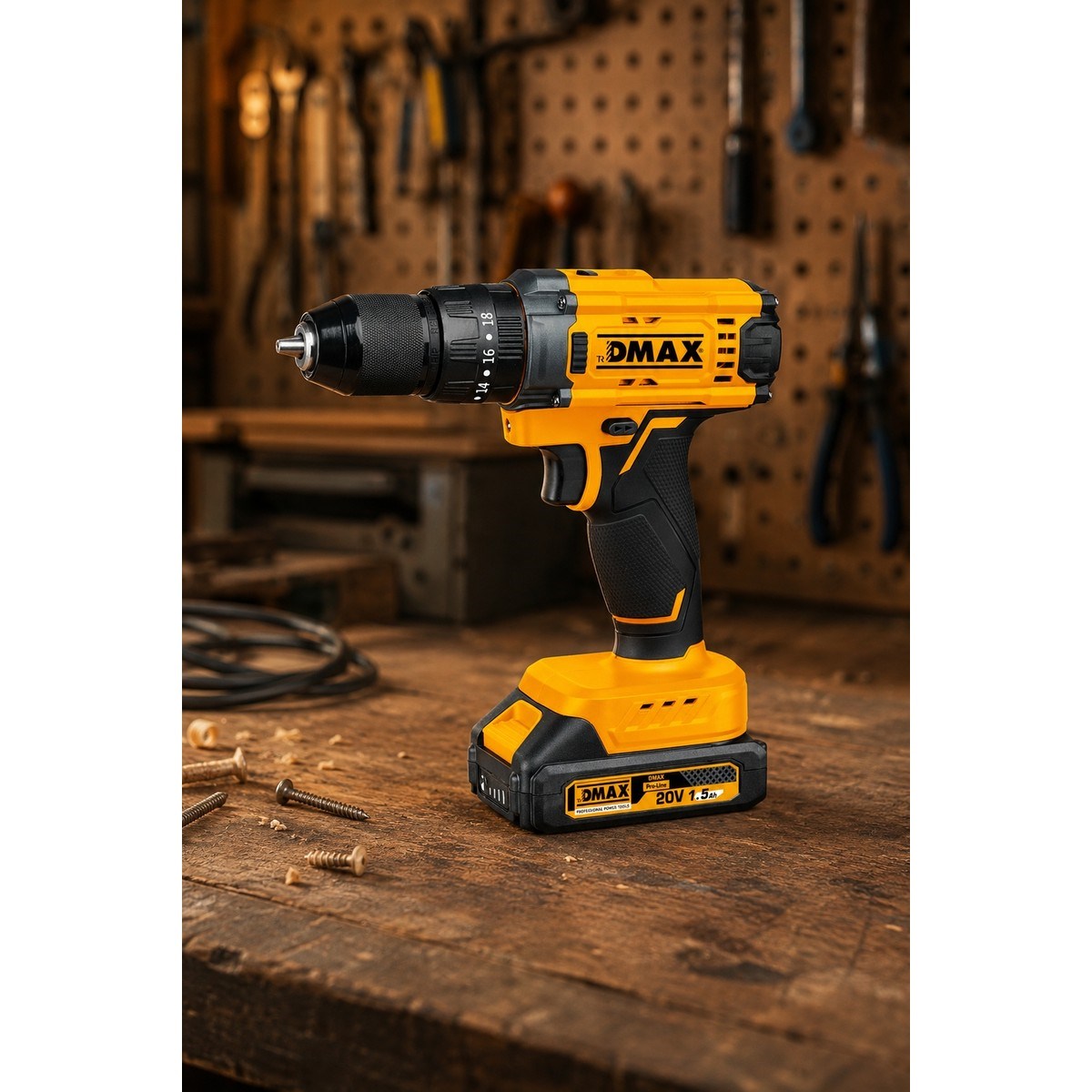  El Aletleri Dmax DMX-3000 Kale Kilit  DMX3000 20V Akülü Darbeli Matkap Vidalama 35 Nm Çift Akülü Çantalı