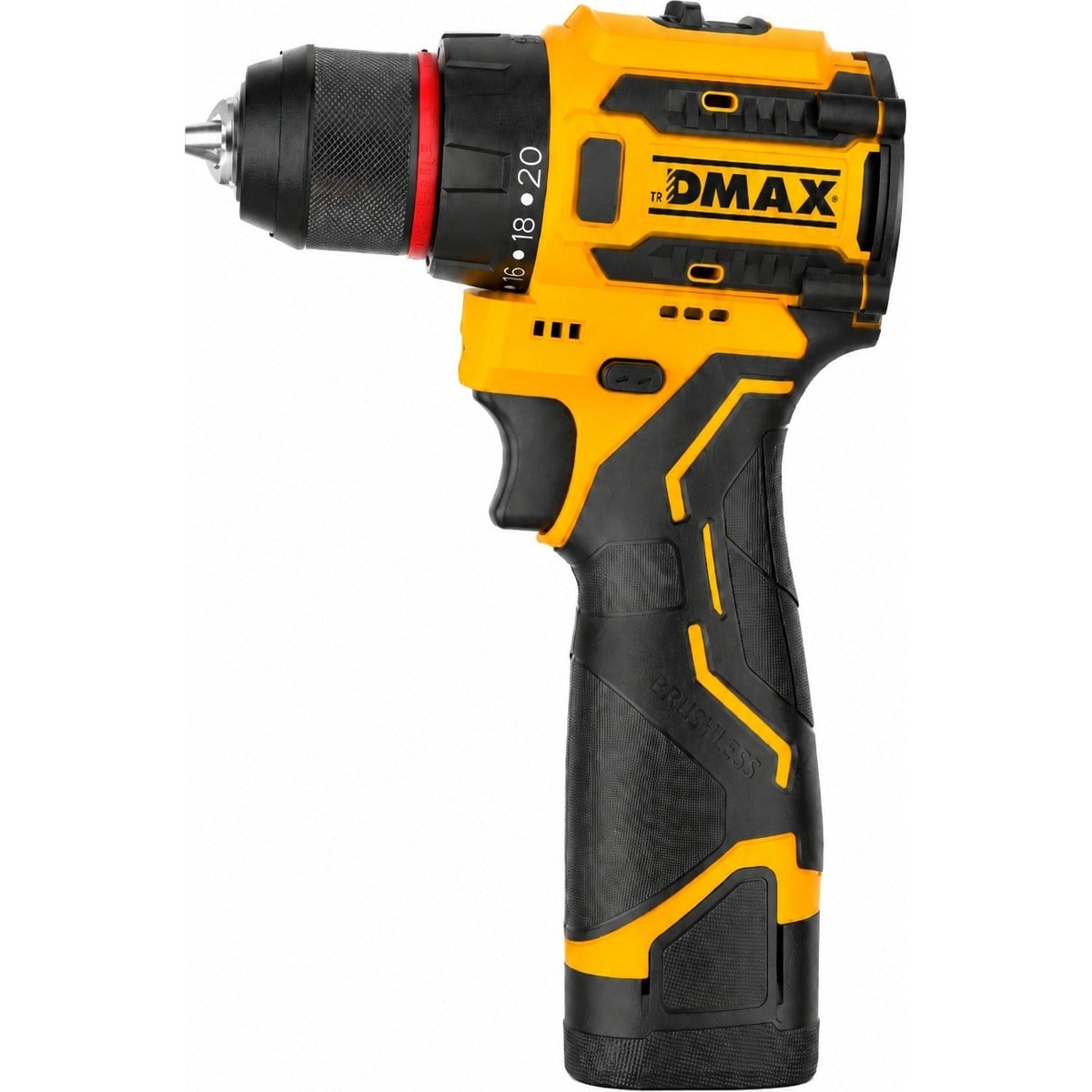  El Aletleri Dmax DMX-3001 Kale Kilit  DMX3001 16V Akülü Matkap Vidalama 60 Nm Fırçasız Motor Çift Akülü Çantalı