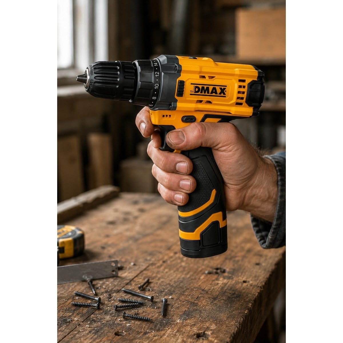  El Aletleri Dmax DMX-3004 Kale Kilit  DMX3004 12V Akülü Matkap Vidalama 26 Nm Çift Akülü Çantalı