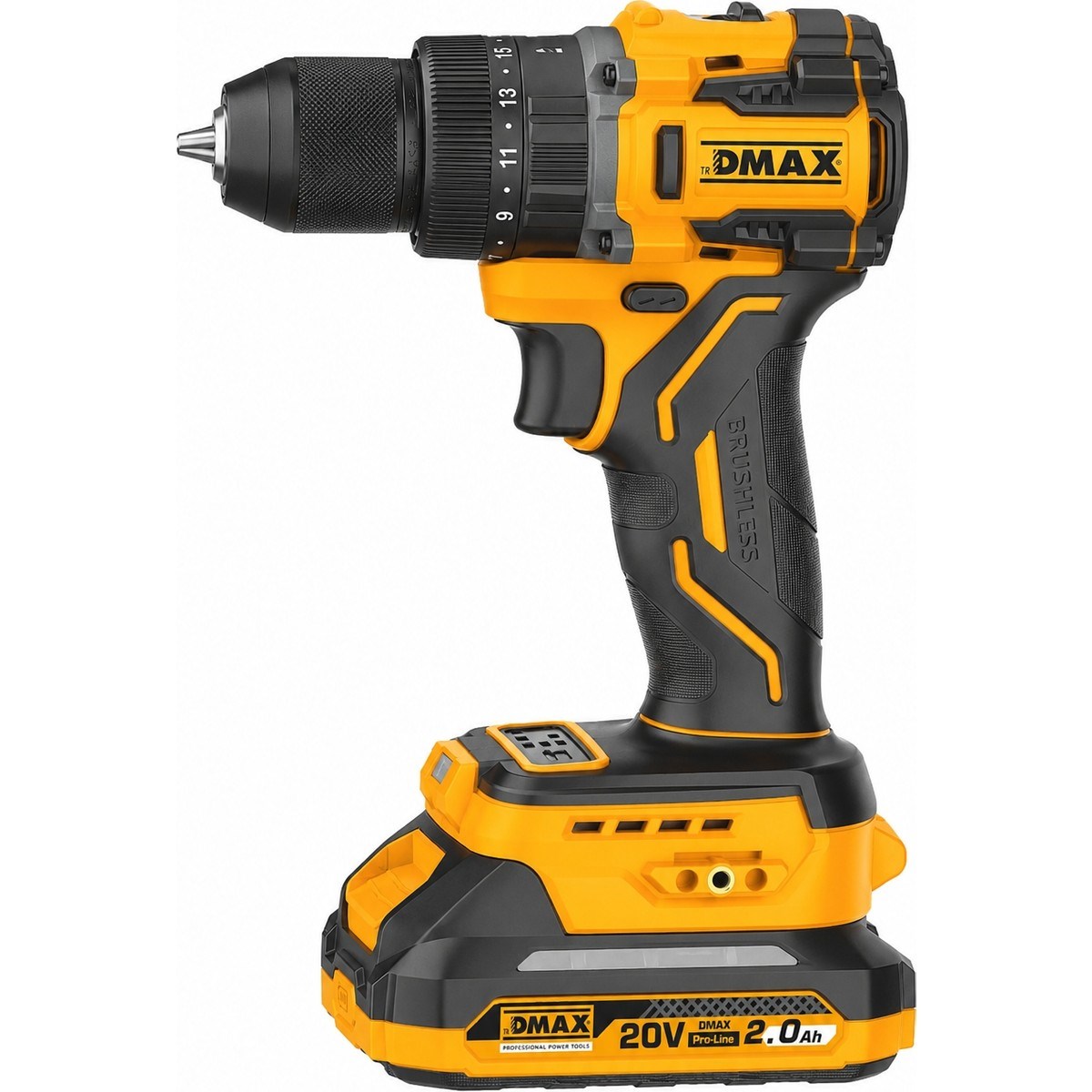  El Aletleri Dmax DMX-3005 Kale Kilit  DMAX AKÜLÜ DARBELİ MATKAP 20 V KÖMÜRSÜZ
