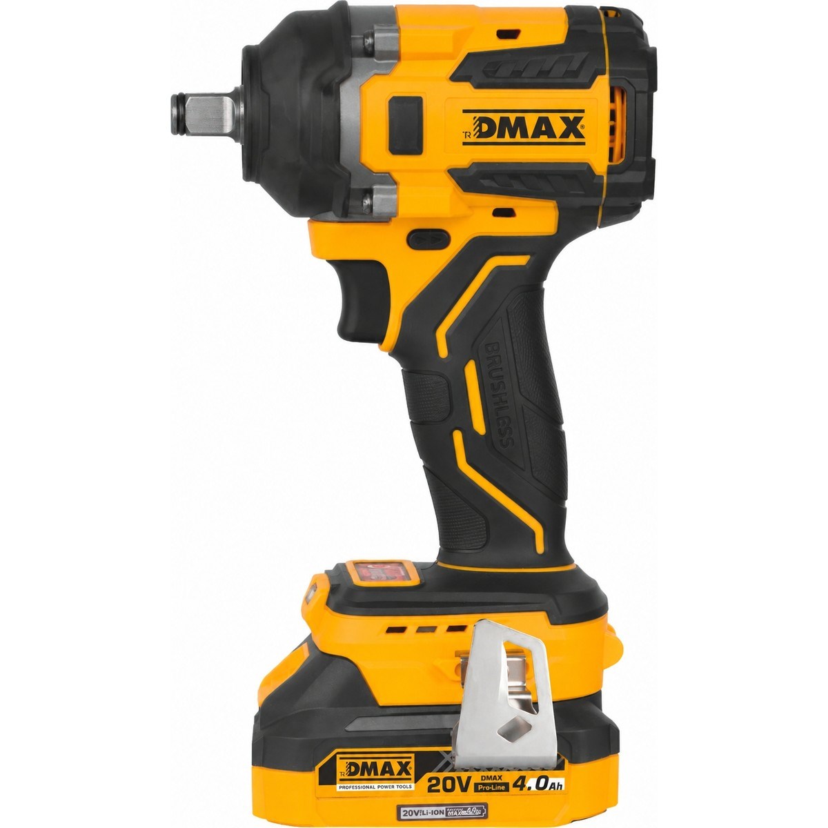  El Aletleri Dmax DMX-3008 Kale Kilit  DMX3008 20V Akülü Darbeli Somun Sıkma 550 Nm Fırçasız 4.0AH Çift Akülü