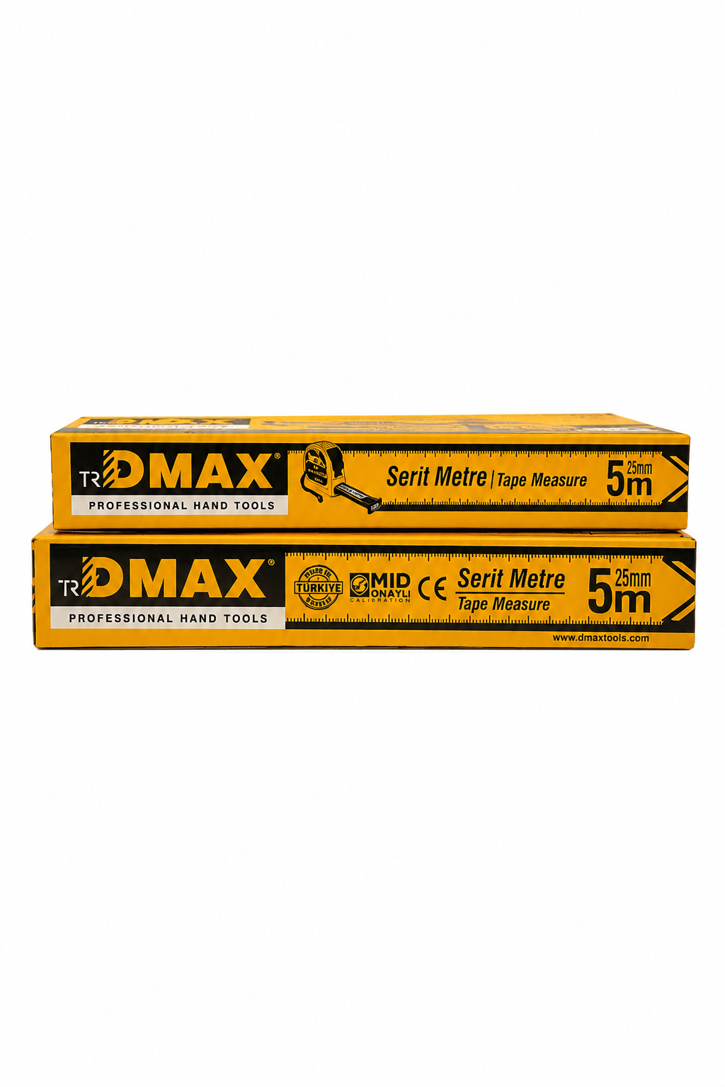  Ölçüm ve Kesim Aletleri Dmax DMX4747 DMAX  DMAX Şerit Metre 5 m x 25 mm - MID Onaylı - ABS Gövde - 12'li Paket
