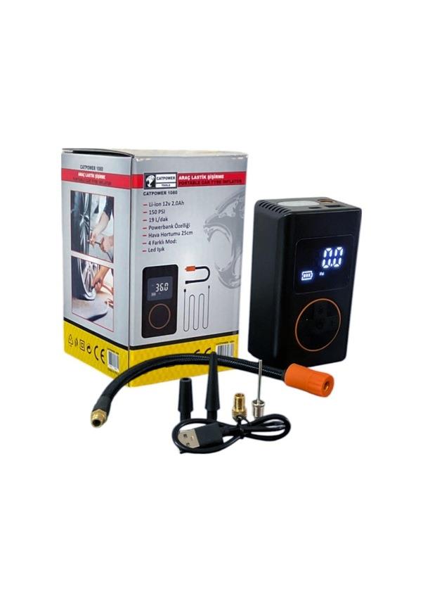 DİJİTAL LASTİK ŞİŞİRME POMPASI 150 PSI 12V 4.0Ah 